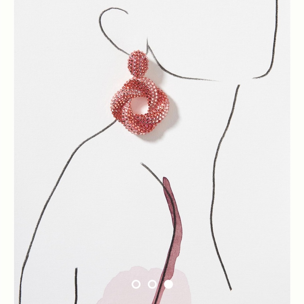 Dannijo Delphina Embellished Coil Drop Earrings - image 4